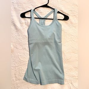 Lululemon Ebb to Street Tank - Size 0 Icing Blue